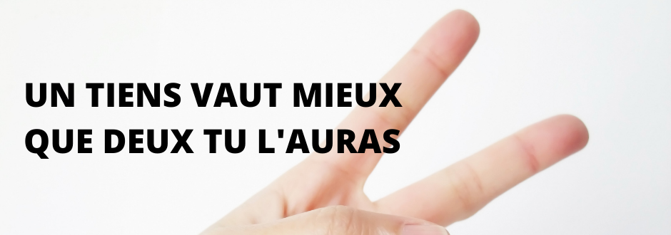 Un Tiens Vaut Mieux Que Deux Tu L'auras Signification